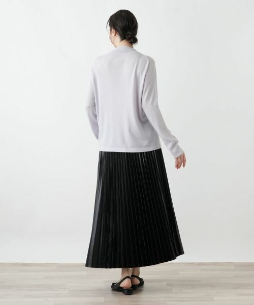 Leilian PLUS HOUSE / レリアンプラスハウス ニット・セーター | ラメハイネックニットプルオーバー【25年11月カタログ】 | 詳細12