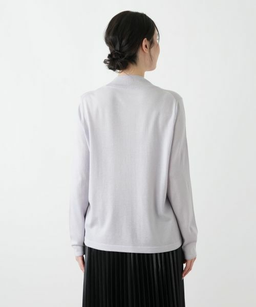 Leilian PLUS HOUSE / レリアンプラスハウス ニット・セーター | ラメハイネックニットプルオーバー【25年11月カタログ】 | 詳細15