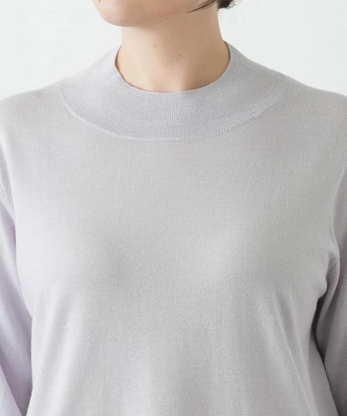 Leilian PLUS HOUSE / レリアンプラスハウス ニット・セーター | ラメハイネックニットプルオーバー【25年11月カタログ】 | 詳細16
