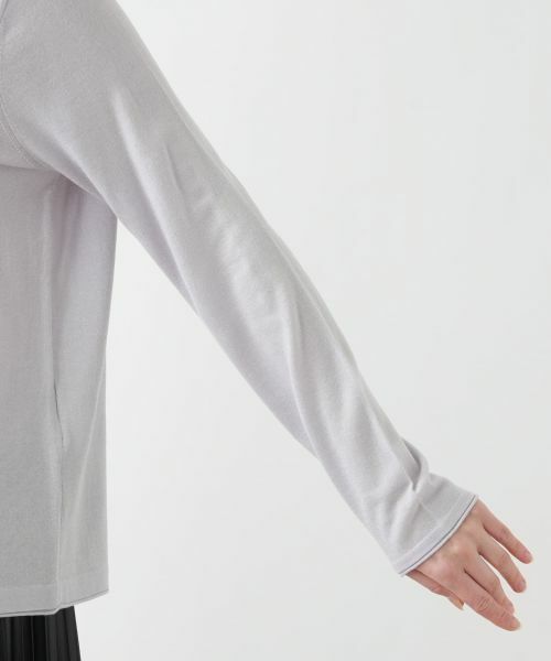 Leilian PLUS HOUSE / レリアンプラスハウス ニット・セーター | ラメハイネックニットプルオーバー【25年11月カタログ】 | 詳細18