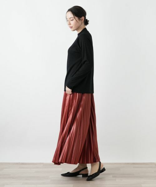 Leilian PLUS HOUSE / レリアンプラスハウス ニット・セーター | ラメハイネックニットプルオーバー【25年11月カタログ】 | 詳細2