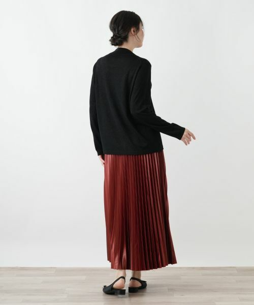 Leilian PLUS HOUSE / レリアンプラスハウス ニット・セーター | ラメハイネックニットプルオーバー【25年11月カタログ】 | 詳細3