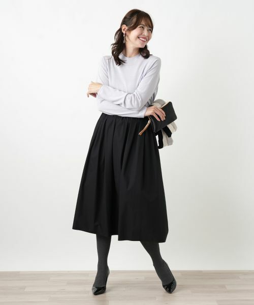 Leilian PLUS HOUSE / レリアンプラスハウス ニット・セーター | ラメハイネックニットプルオーバー【25年11月カタログ】 | 詳細5