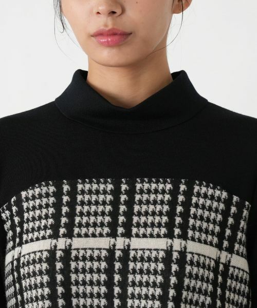 Leilian PLUS HOUSE / レリアンプラスハウス ニット・セーター | 千鳥格子ニットチュニック【25年11月カタログ】 | 詳細11