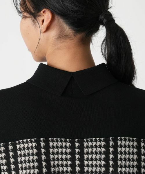 Leilian PLUS HOUSE / レリアンプラスハウス ニット・セーター | 千鳥格子ニットチュニック【25年11月カタログ】 | 詳細12