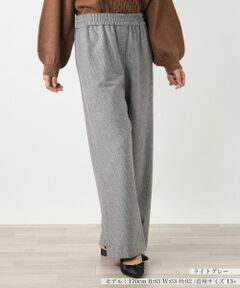 Leilian PLUS HOUSE / レリアンプラスハウス その他パンツ | 千鳥格子ワイドパンツ【NEMIKA】