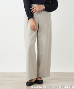 Leilian PLUS HOUSE / レリアンプラスハウス その他パンツ | 千鳥格子ワイドパンツ【NEMIKA】