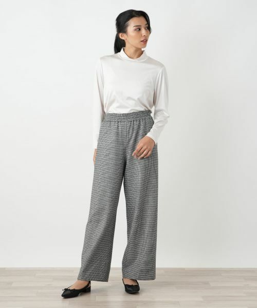 Leilian PLUS HOUSE / レリアンプラスハウス その他パンツ | 千鳥格子ワイドパンツ【NEMIKA】 | 詳細1