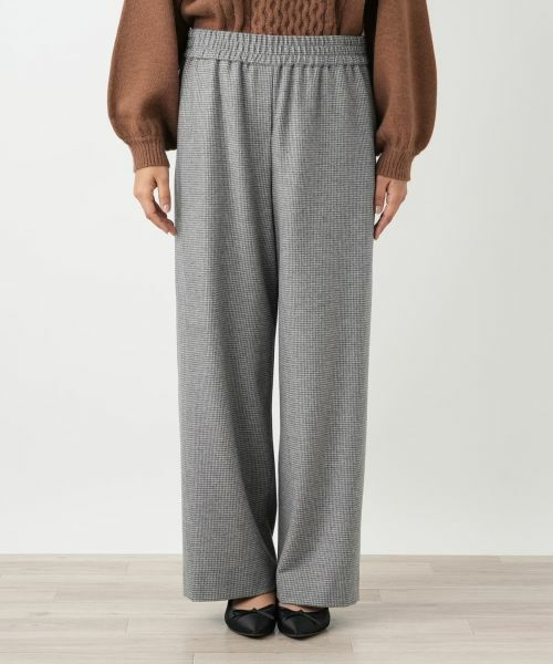 Leilian PLUS HOUSE / レリアンプラスハウス その他パンツ | 千鳥格子ワイドパンツ【NEMIKA】 | 詳細10