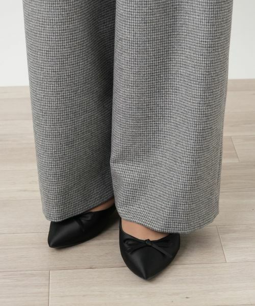 Leilian PLUS HOUSE / レリアンプラスハウス その他パンツ | 千鳥格子ワイドパンツ【NEMIKA】 | 詳細14