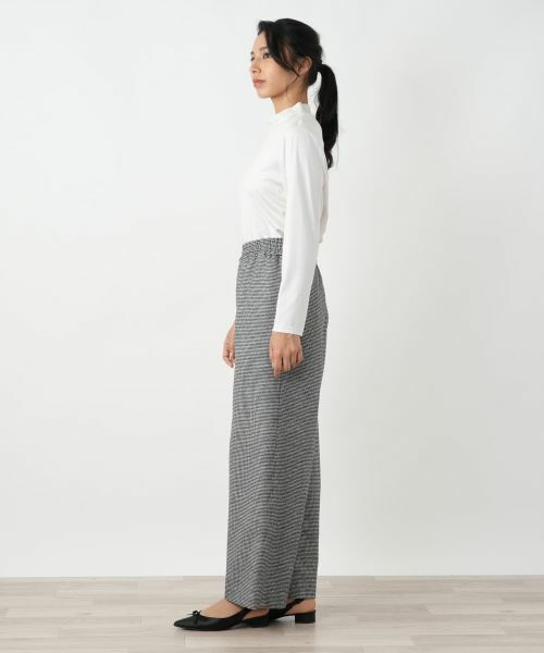 Leilian PLUS HOUSE / レリアンプラスハウス その他パンツ | 千鳥格子ワイドパンツ【NEMIKA】 | 詳細2