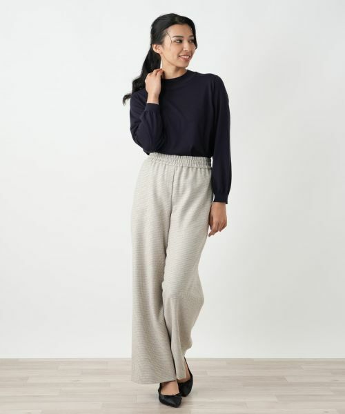 Leilian PLUS HOUSE / レリアンプラスハウス その他パンツ | 千鳥格子ワイドパンツ【NEMIKA】 | 詳細4