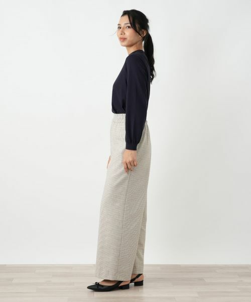 Leilian PLUS HOUSE / レリアンプラスハウス その他パンツ | 千鳥格子ワイドパンツ【NEMIKA】 | 詳細5