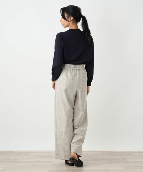 Leilian PLUS HOUSE / レリアンプラスハウス その他パンツ | 千鳥格子ワイドパンツ【NEMIKA】 | 詳細6