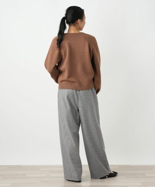 Leilian PLUS HOUSE / レリアンプラスハウス その他パンツ | 千鳥格子ワイドパンツ【NEMIKA】 | 詳細9