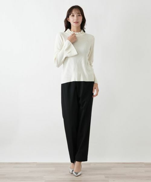 Leilian PLUS HOUSE / レリアンプラスハウス ニット・セーター | フリルリブニット【BOURGE】 | 詳細1