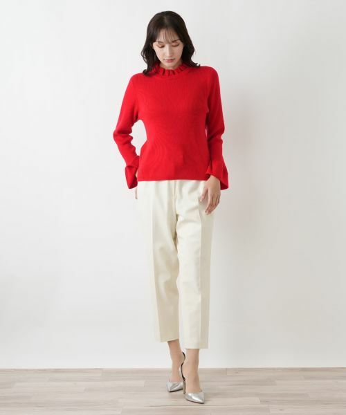 Leilian PLUS HOUSE / レリアンプラスハウス ニット・セーター | フリルリブニット【BOURGE】 | 詳細10