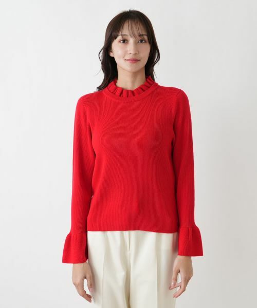 Leilian PLUS HOUSE / レリアンプラスハウス ニット・セーター | フリルリブニット【BOURGE】 | 詳細13