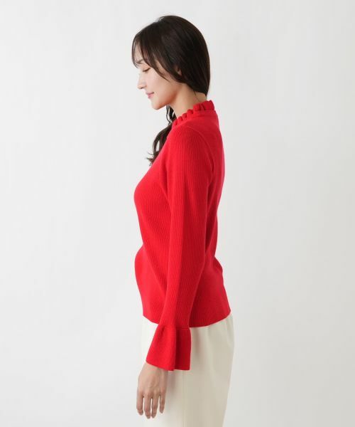 Leilian PLUS HOUSE / レリアンプラスハウス ニット・セーター | フリルリブニット【BOURGE】 | 詳細14