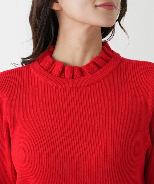 Leilian PLUS HOUSE / レリアンプラスハウス ニット・セーター | フリルリブニット【BOURGE】 | 詳細16