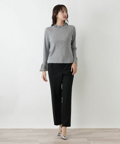 Leilian PLUS HOUSE / レリアンプラスハウス ニット・セーター | フリルリブニット【BOURGE】 | 詳細4