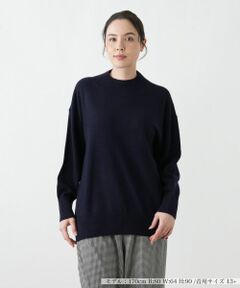 Leilian PLUS HOUSE / レリアンプラスハウス ニット・セーター | ドロップショルダーハイネックニット【25年11月カタログ】