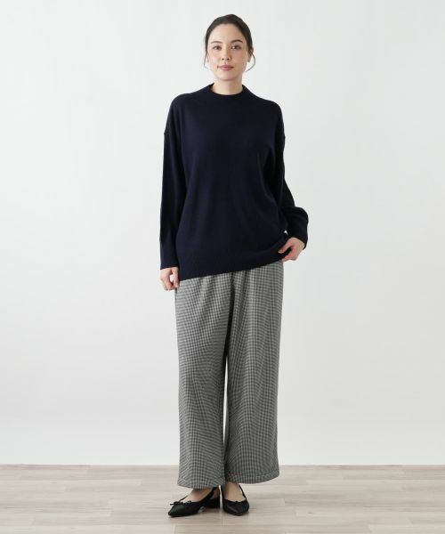 Leilian PLUS HOUSE / レリアンプラスハウス ニット・セーター | ドロップショルダーハイネックニット【25年11月カタログ】 | 詳細1