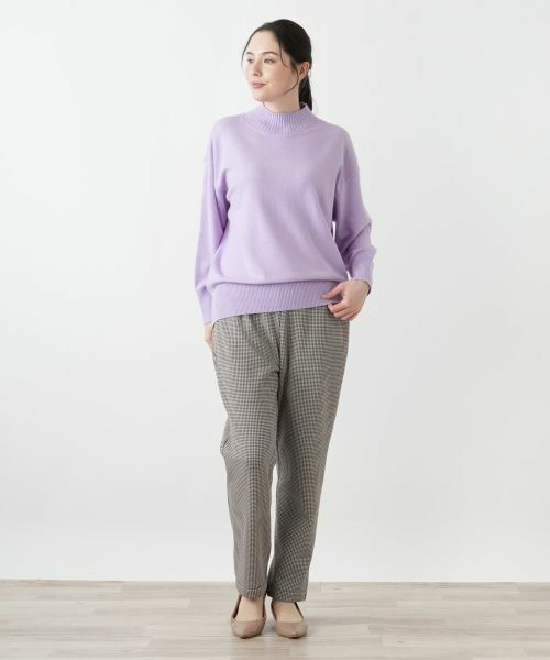 Leilian PLUS HOUSE / レリアンプラスハウス ニット・セーター | ドロップショルダーハイネックニット【25年11月カタログ】 | 詳細4