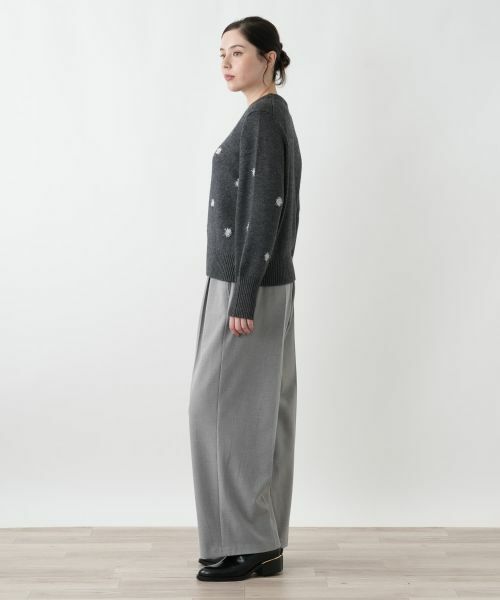 Leilian PLUS HOUSE / レリアンプラスハウス ニット・セーター | フェザーラメドットニットプルオーバー【NEMIKA】 | 詳細2