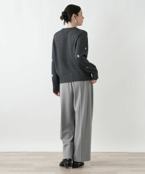 Leilian PLUS HOUSE / レリアンプラスハウス ニット・セーター | フェザーラメドットニットプルオーバー【NEMIKA】 | 詳細3