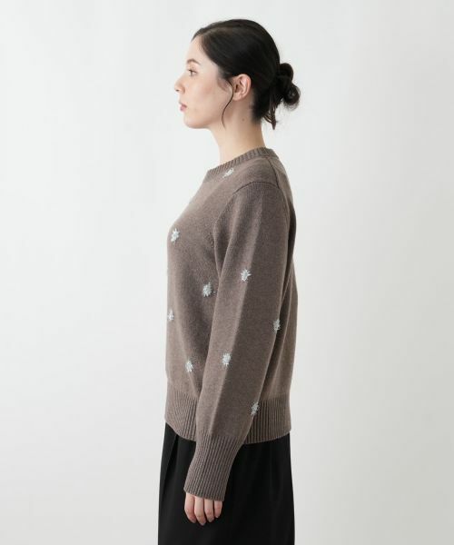 Leilian PLUS HOUSE / レリアンプラスハウス ニット・セーター | フェザーラメドットニットプルオーバー【NEMIKA】 | 詳細8