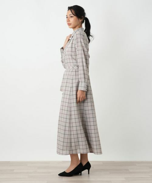 Leilian PLUS HOUSE / レリアンプラスハウス ミニ・ひざ丈スカート | フレアスカート【BOURGE】 | 詳細2