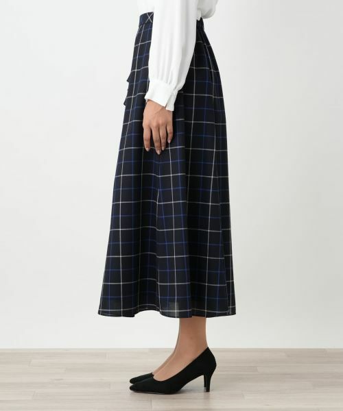 Leilian PLUS HOUSE / レリアンプラスハウス ミニ・ひざ丈スカート | フレアスカート【BOURGE】 | 詳細8