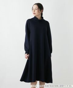 Leilian PLUS HOUSE / レリアンプラスハウス ドレス | ハイネックAラインワンピース【25年11月カタログ】