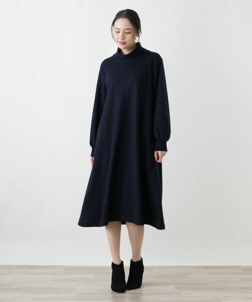 Leilian PLUS HOUSE / レリアンプラスハウス ドレス | ハイネックAラインワンピース【25年11月カタログ】 | 詳細1
