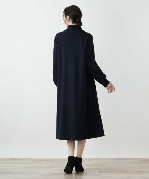 Leilian PLUS HOUSE / レリアンプラスハウス ドレス | ハイネックAラインワンピース【25年11月カタログ】 | 詳細3