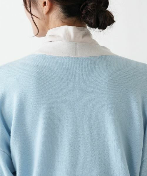 Leilian PLUS HOUSE / レリアンプラスハウス カーディガン・ボレロ | カシミヤ配色カーディガン【Leilian WHITE LABEL】 | 詳細17