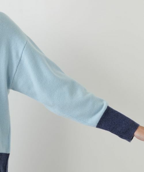 Leilian PLUS HOUSE / レリアンプラスハウス カーディガン・ボレロ | カシミヤ配色カーディガン【Leilian WHITE LABEL】 | 詳細18