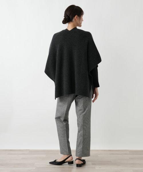 Leilian PLUS HOUSE / レリアンプラスハウス テーラードジャケット | 幾何柄ニットケープ【Leilian WHITE LABEL】 | 詳細12