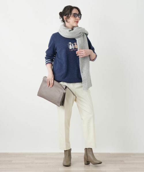 Leilian PLUS HOUSE / レリアンプラスハウス テーラードジャケット | 幾何柄ニットケープ【Leilian WHITE LABEL】 | 詳細17