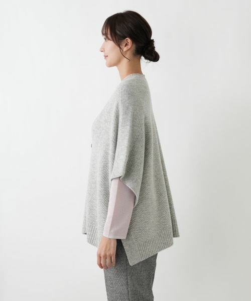 Leilian PLUS HOUSE / レリアンプラスハウス テーラードジャケット | 幾何柄ニットケープ【Leilian WHITE LABEL】 | 詳細24