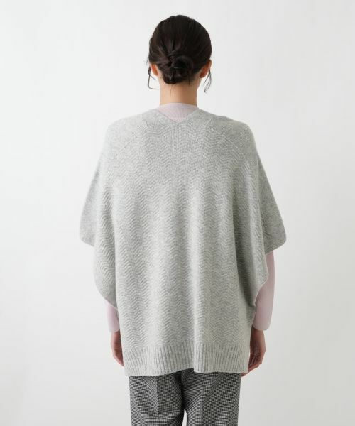 Leilian PLUS HOUSE / レリアンプラスハウス テーラードジャケット | 幾何柄ニットケープ【Leilian WHITE LABEL】 | 詳細25