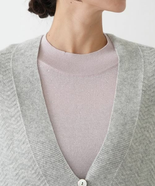 Leilian PLUS HOUSE / レリアンプラスハウス テーラードジャケット | 幾何柄ニットケープ【Leilian WHITE LABEL】 | 詳細26