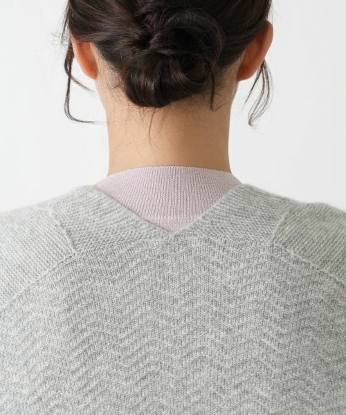 Leilian PLUS HOUSE / レリアンプラスハウス テーラードジャケット | 幾何柄ニットケープ【Leilian WHITE LABEL】 | 詳細27