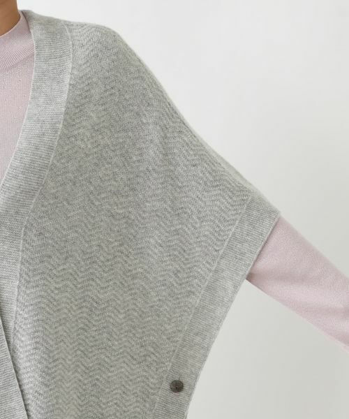Leilian PLUS HOUSE / レリアンプラスハウス テーラードジャケット | 幾何柄ニットケープ【Leilian WHITE LABEL】 | 詳細28