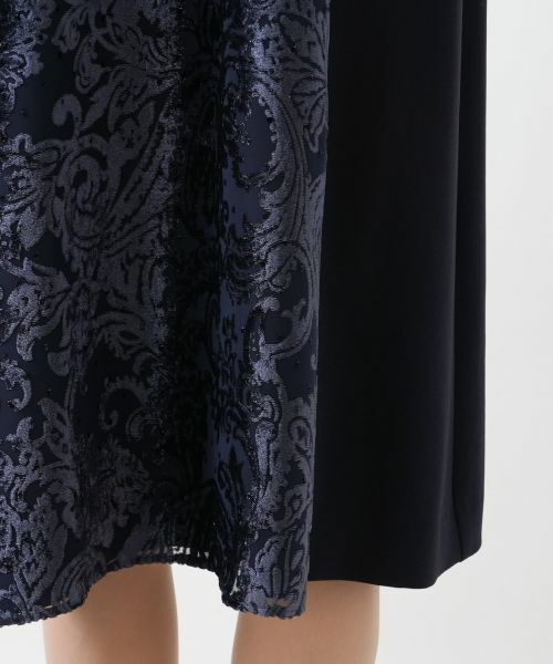 Leilian PLUS HOUSE / レリアンプラスハウス ドレス | 異素材切り替えワンピース【セレモニー】【Leilian WHITE LABEL】 | 詳細24