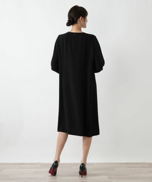 Leilian PLUS HOUSE / レリアンプラスハウス ドレス | 異素材切り替えワンピース【セレモニー】【Leilian WHITE LABEL】 | 詳細8