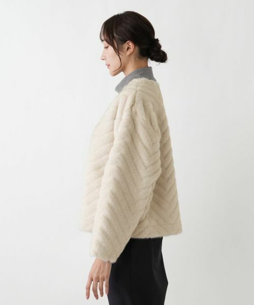 Leilian PLUS HOUSE / レリアンプラスハウス テーラードジャケット | フェイクファージャケット【セレモニー】【Leilian WHITE LABEL】 | 詳細11