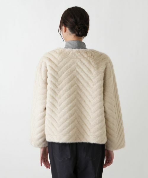 Leilian PLUS HOUSE / レリアンプラスハウス テーラードジャケット | フェイクファージャケット【セレモニー】【Leilian WHITE LABEL】 | 詳細12