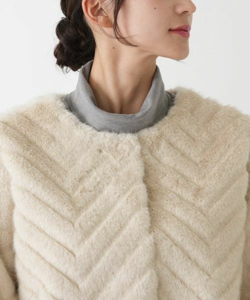 Leilian PLUS HOUSE / レリアンプラスハウス テーラードジャケット | フェイクファージャケット【セレモニー】【Leilian WHITE LABEL】 | 詳細13